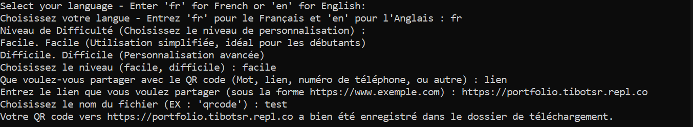 Aperçu de la page d'accueil